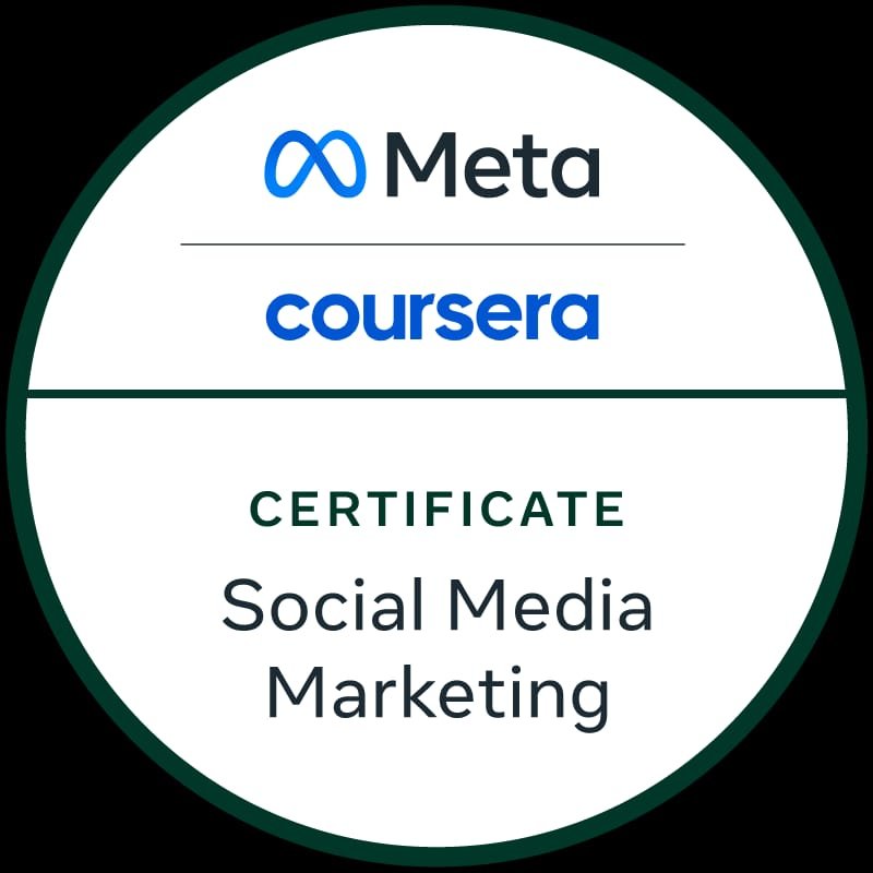 Meta Social Media Marketing certificate